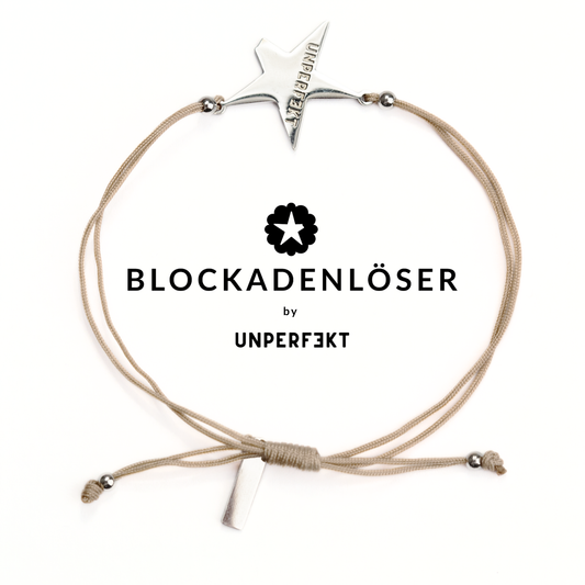Blockadenlöser Armband in Beige mit abgebrochenem Stern