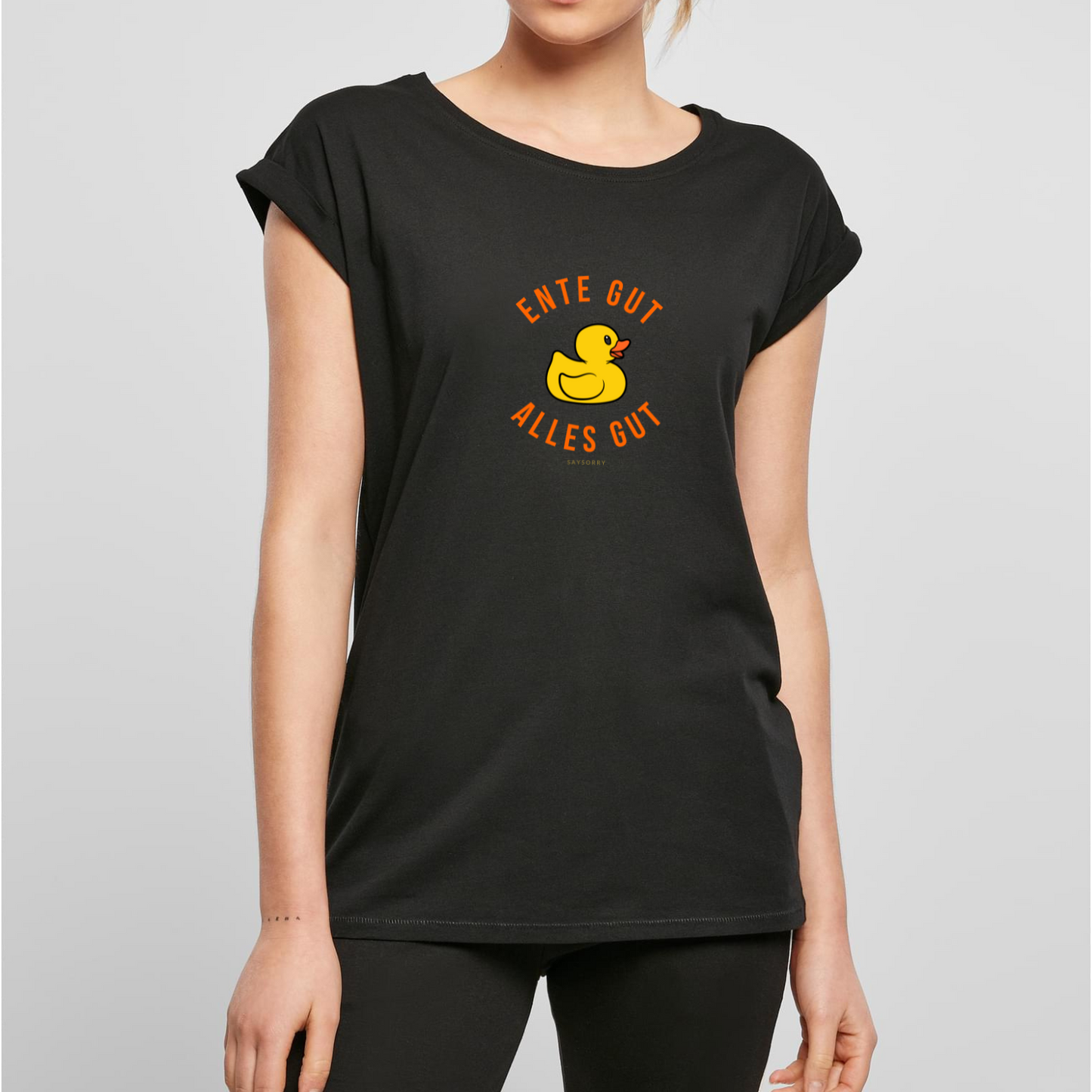 100% Organic Figurschmeichler Shirt »Ente Gut Alles Gut«