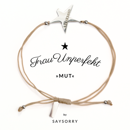 Armband »Mut« in Beige mit abgebrochenem Stern