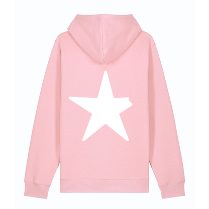 100% Organic unisex Hoodie in vielen Farben »Nur der abgebrochene Stern« hochwertig bedruckt