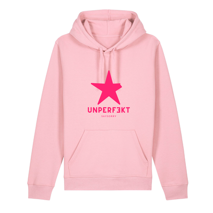 Organic unisex Hoodie »unperfekt in Pink«