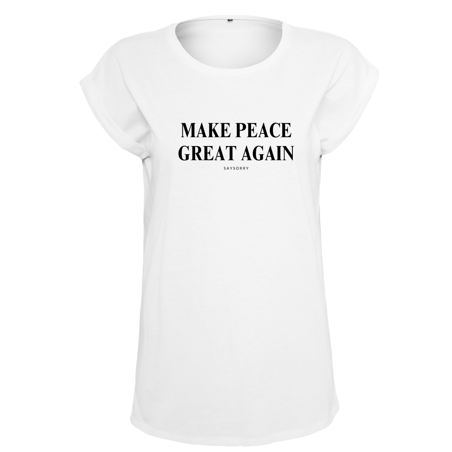 Organic Alle-Größen-Shirt »Make Peace Great Again«