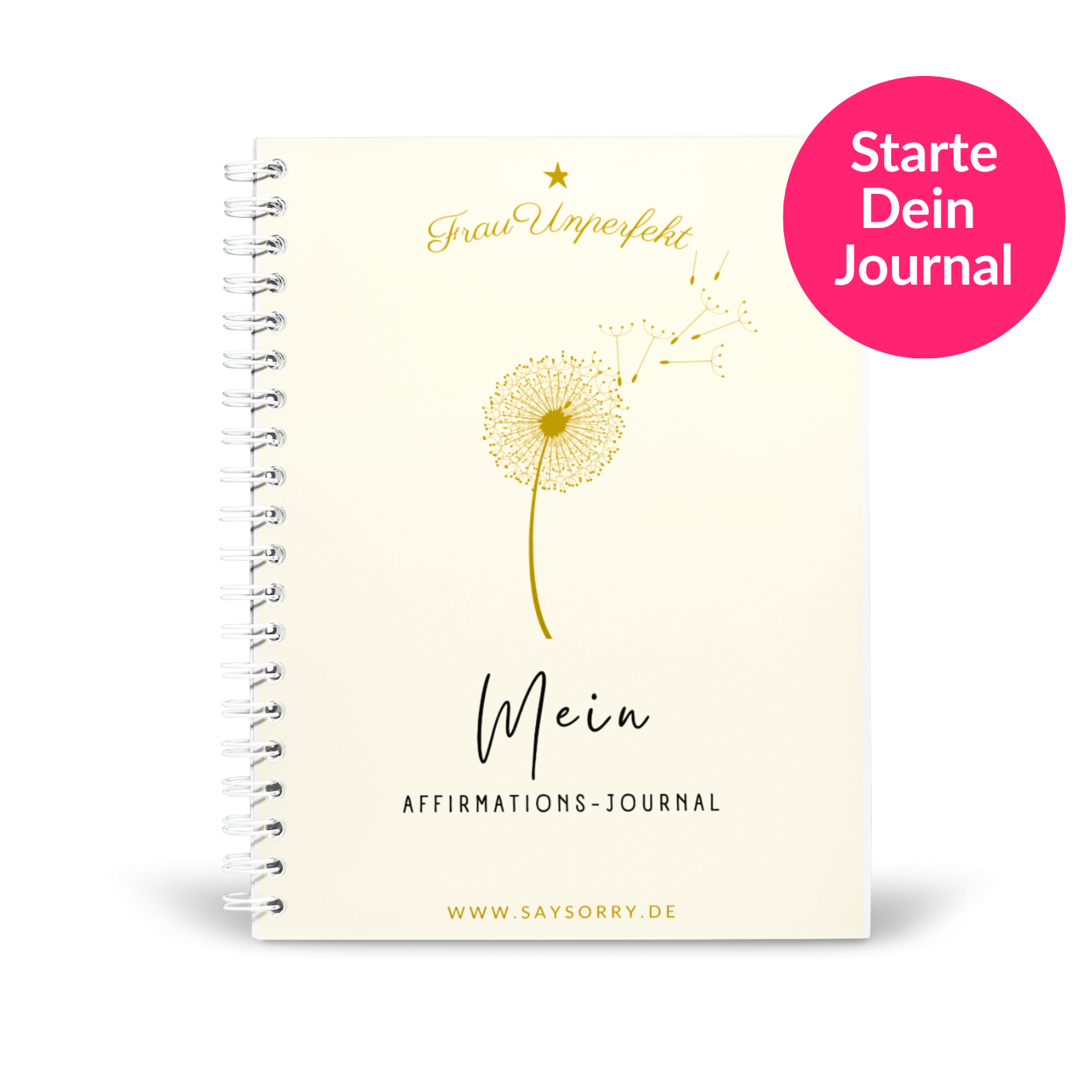 »Dein Affirmations-Journal« für 30 Tage mit 68 farbigen Seiten