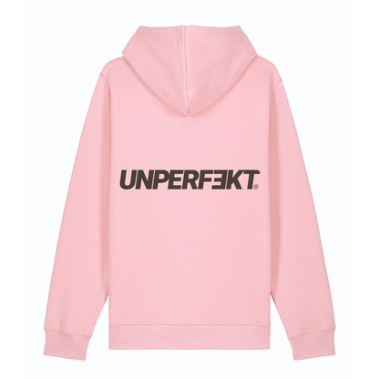 Organic unisex Hoodie in vielen Farben »Unperfekt 2.0« vorne bestickt, hinten bedruckt