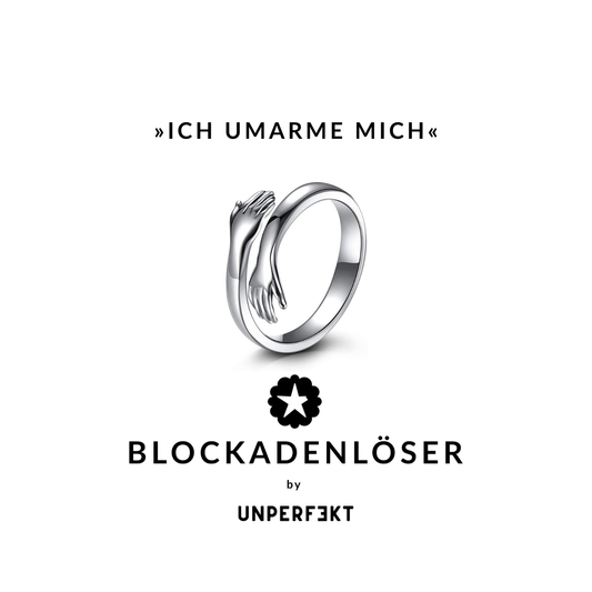 Flex-Ring 925 versilbert »Ich umarme mich« passt bis Größe 54