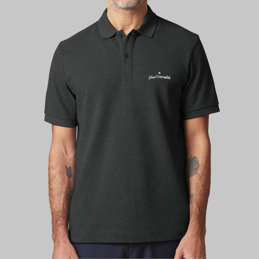100% Organic Herren Polo-Shirt »Herr Unperfekt« hochwertig bestickt