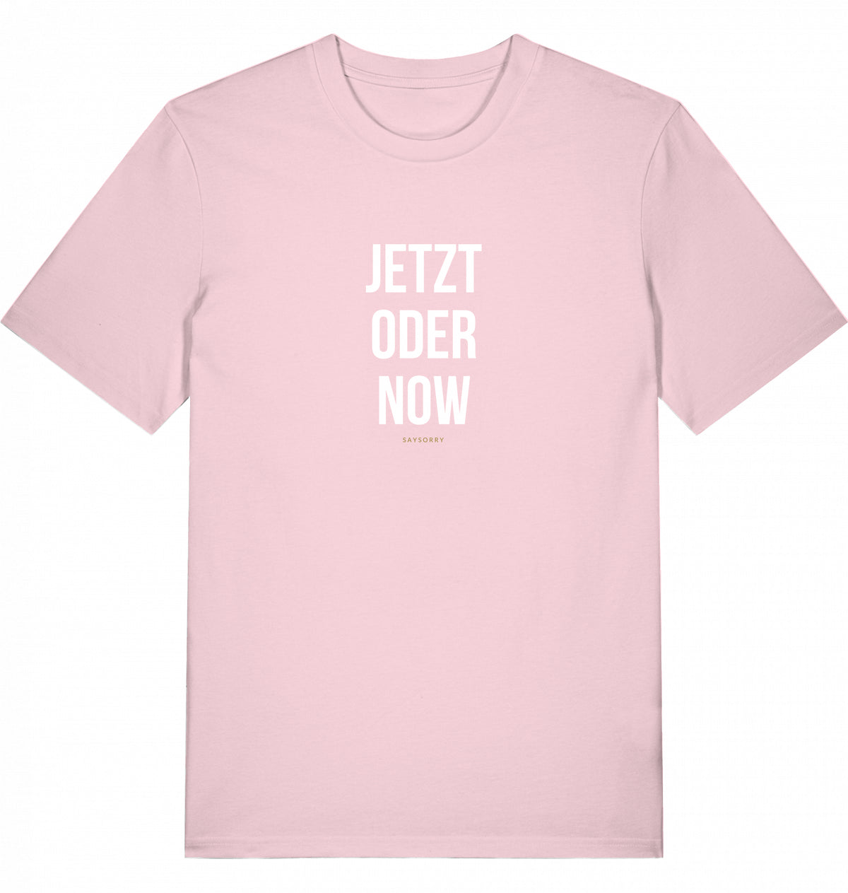 100% Organic Herren Shirt »Jetzt oder Now«