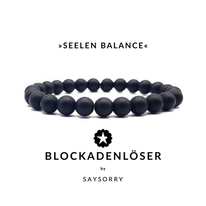 »Seelen-Balance« Armband aus echten Onyx-Perlen
