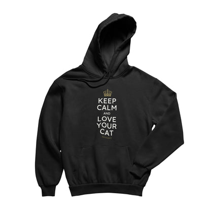 Organic Unisex Hoodie »Keep calm and love your cat«