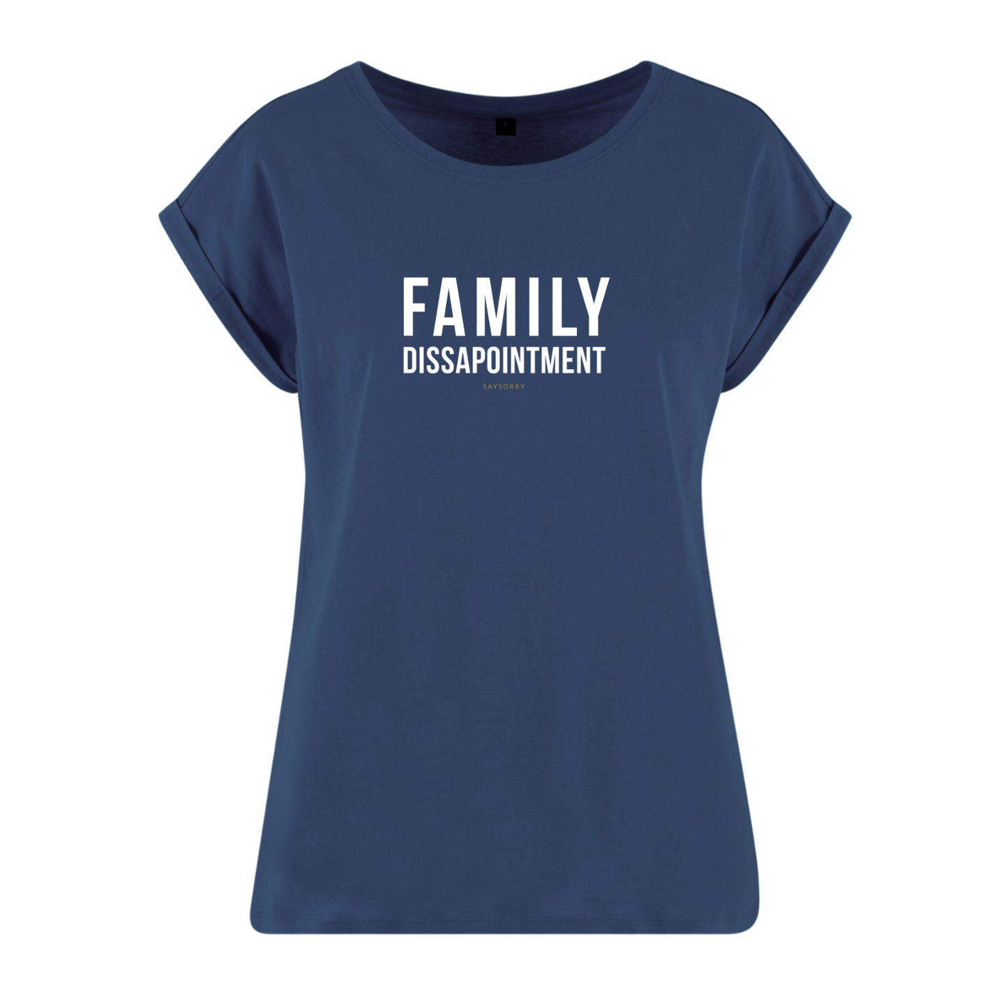 Organic Alle-Größen-Shirt weiss »Family Dissapointment«