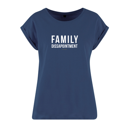 Organic Alle-Größen-Shirt weiss »Family Dissapointment«