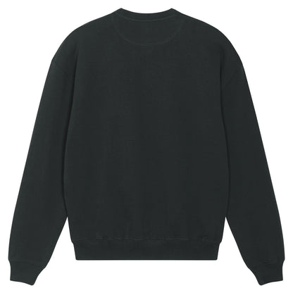 100% Organic Sweater in black »The Broken Star« hochwertig bestickt