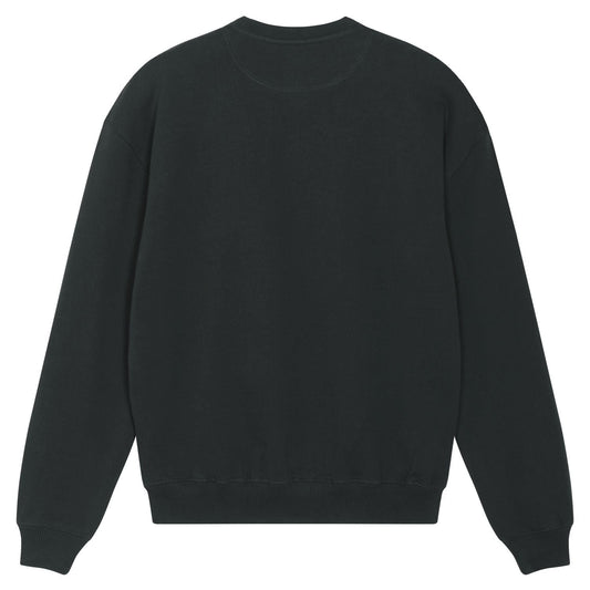 100% Organic Sweater in black »The Broken Star« hochwertig bestickt