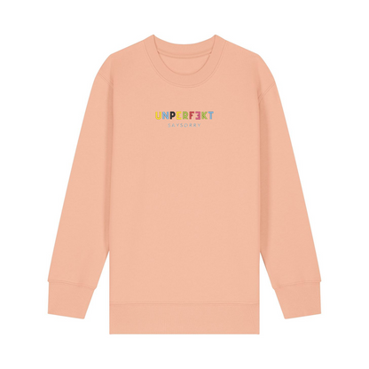 100% Organic unisex Kids Pullover »Unperfekt ist bunt« hochwertig bestickt