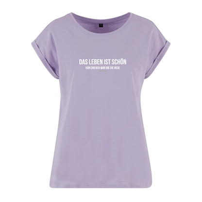 Organic Alle-Größen-Shirt »Das Leben ist schön. Von einfach war nie die Rede.«