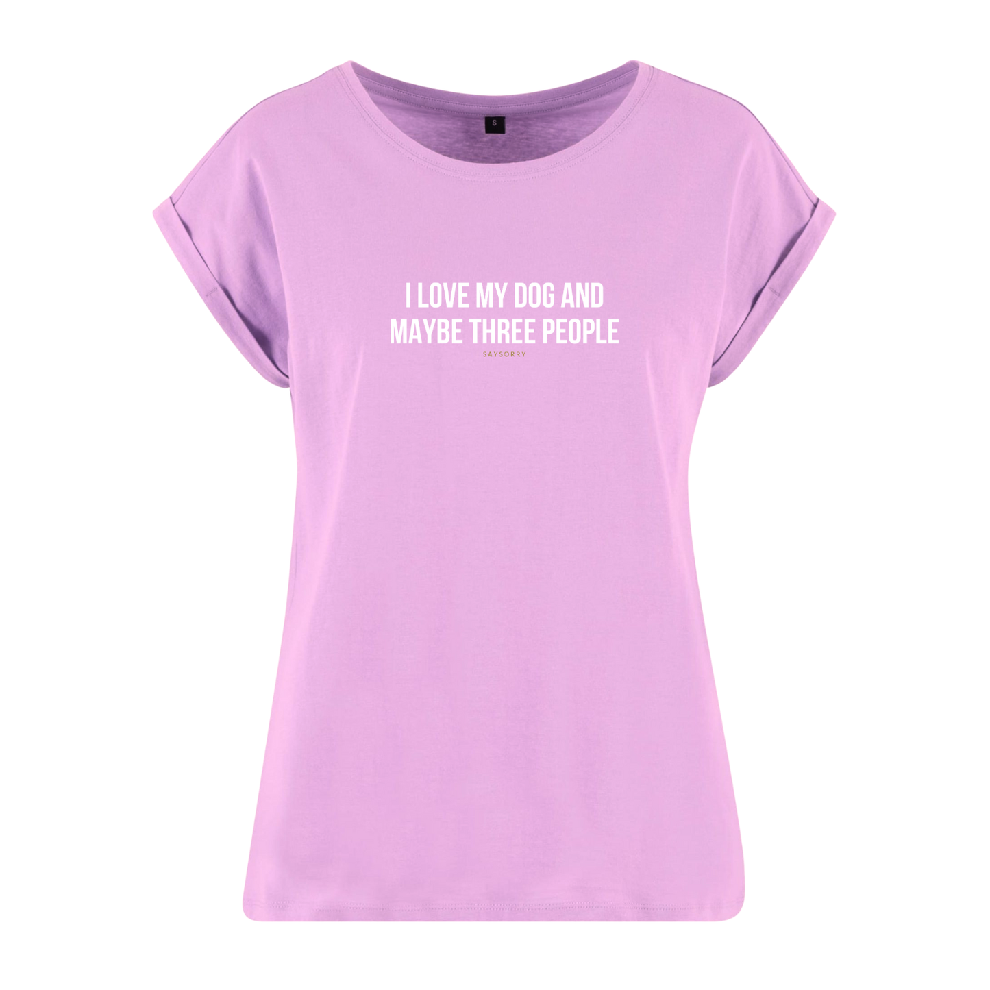 Organic Alle-Größen-Shirt »I love my Dog an maybe three People«