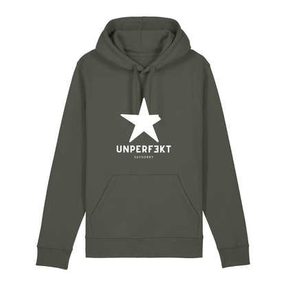Organic unisex Hoodie in vielen Farben »unperfekt mit großem Stern«