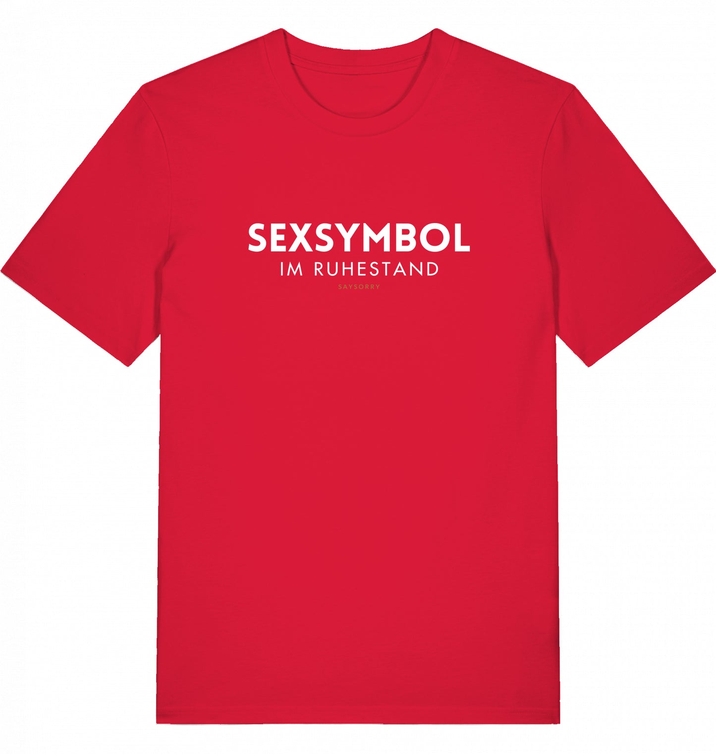 100% Organic Herren Shirt »Sexsymbol im Ruhestand«
