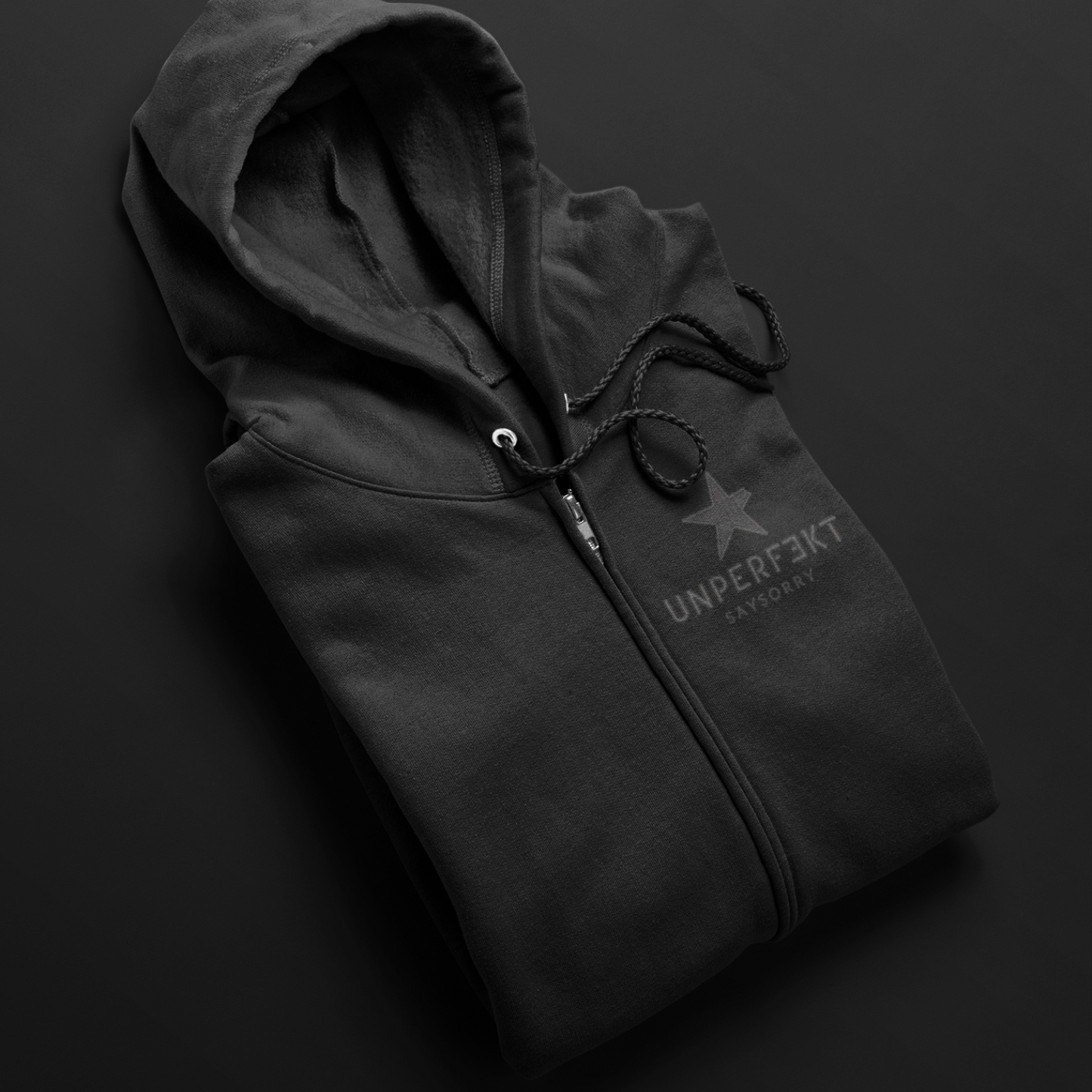 Black Edition Zip-Jacke »Unperfekt All Black«