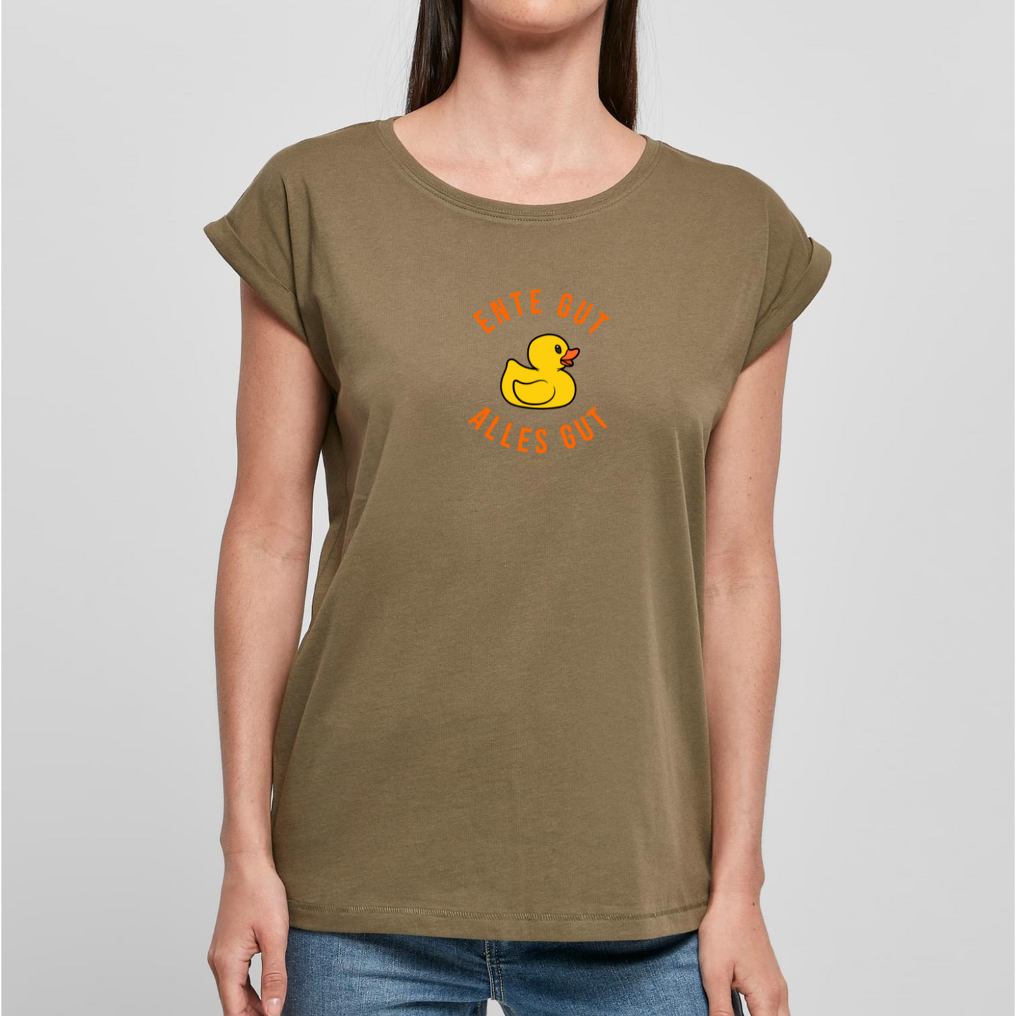 100% Organic Figurschmeichler Shirt »Ente Gut Alles Gut«