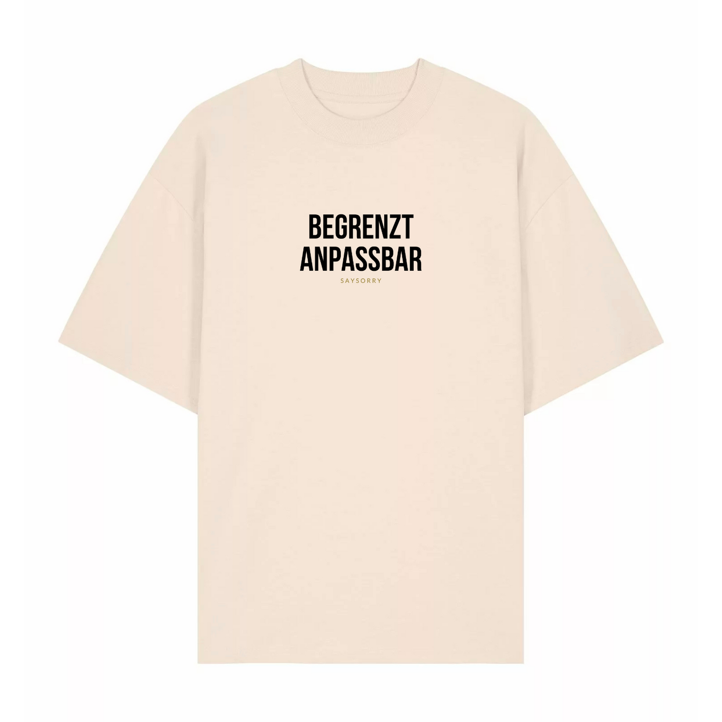 Premium Oversize T-Shirt »Begrenzt anpassbar« Unisex 100% Organic