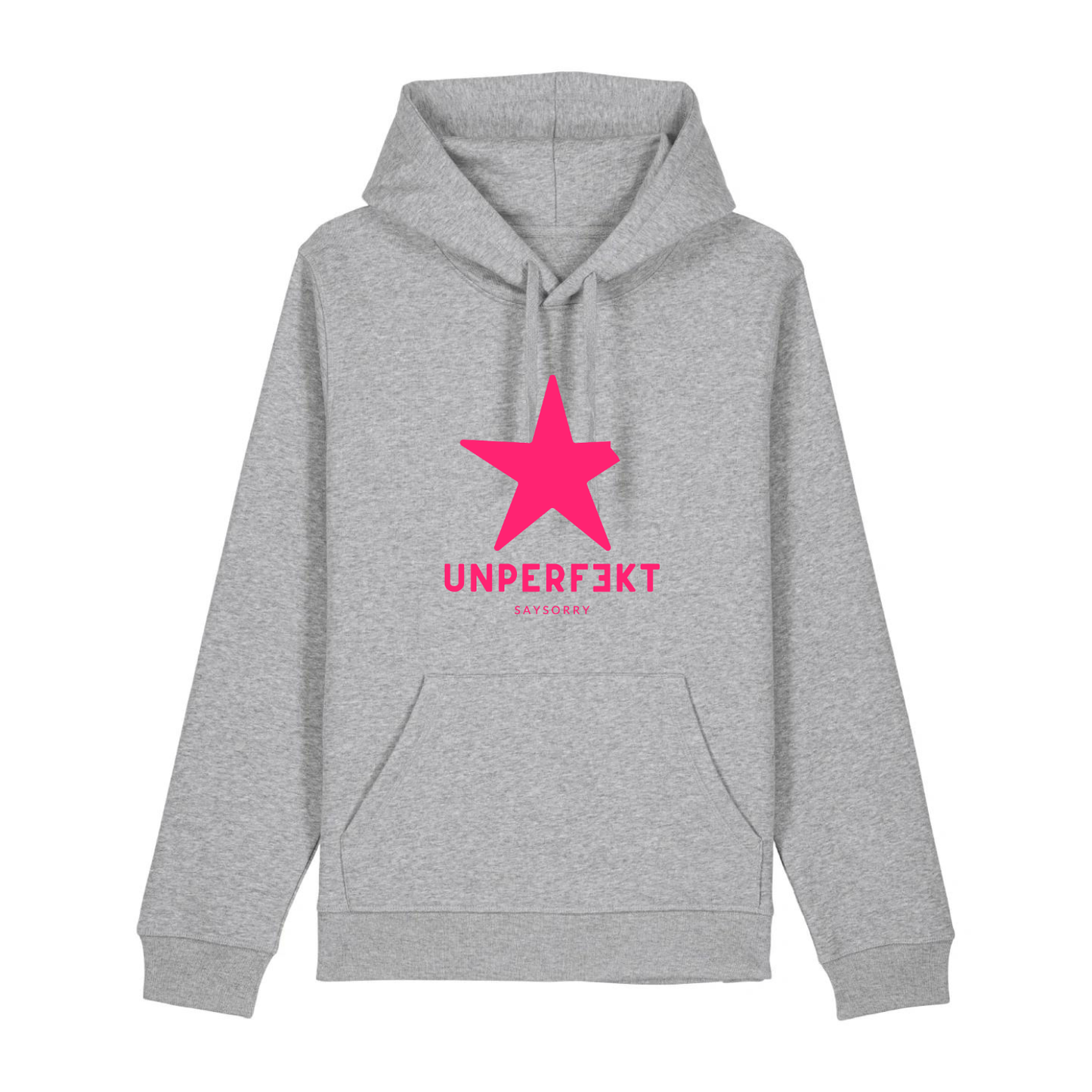 Organic unisex Hoodie »unperfekt in Pink«