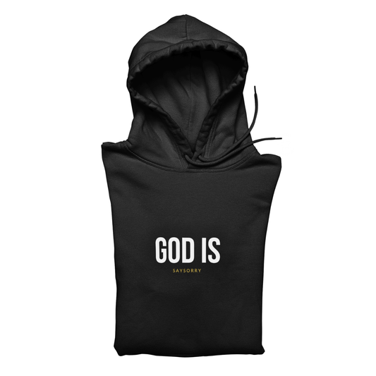 100% Organic unisex Hoodie »God is«