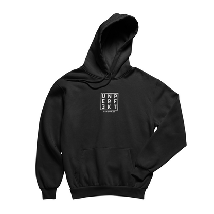 100% Organic unisex Hoodie in vielen Farben »Liebe Person hinter mir« vorne bestickt & hinten bedruckt