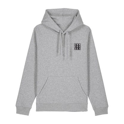 100% Organic unisex Hoodie »No to Racism« vorne bestickt, hinten bedruckt
