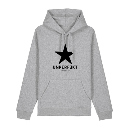 Organic unisex Hoodie in vielen Farben »unperfekt mit großem Stern«