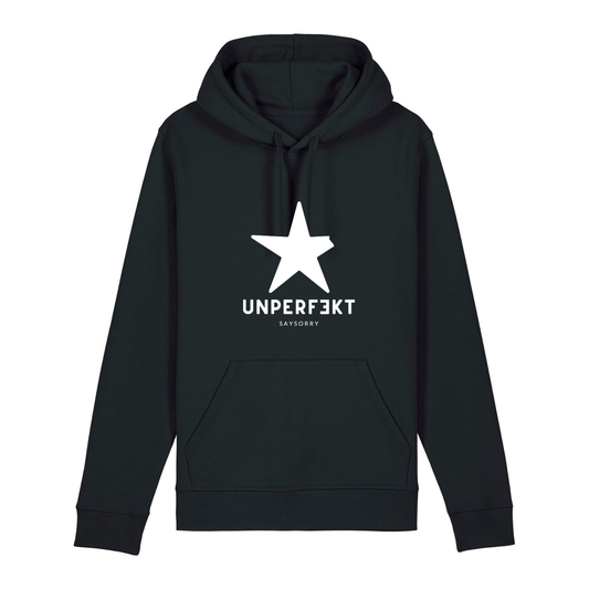 Organic unisex Hoodie in vielen Farben »unperfekt mit großem Stern«