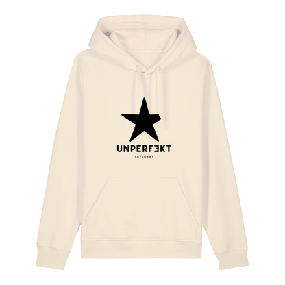 Organic unisex Hoodie in vielen Farben »unperfekt mit großem Stern«