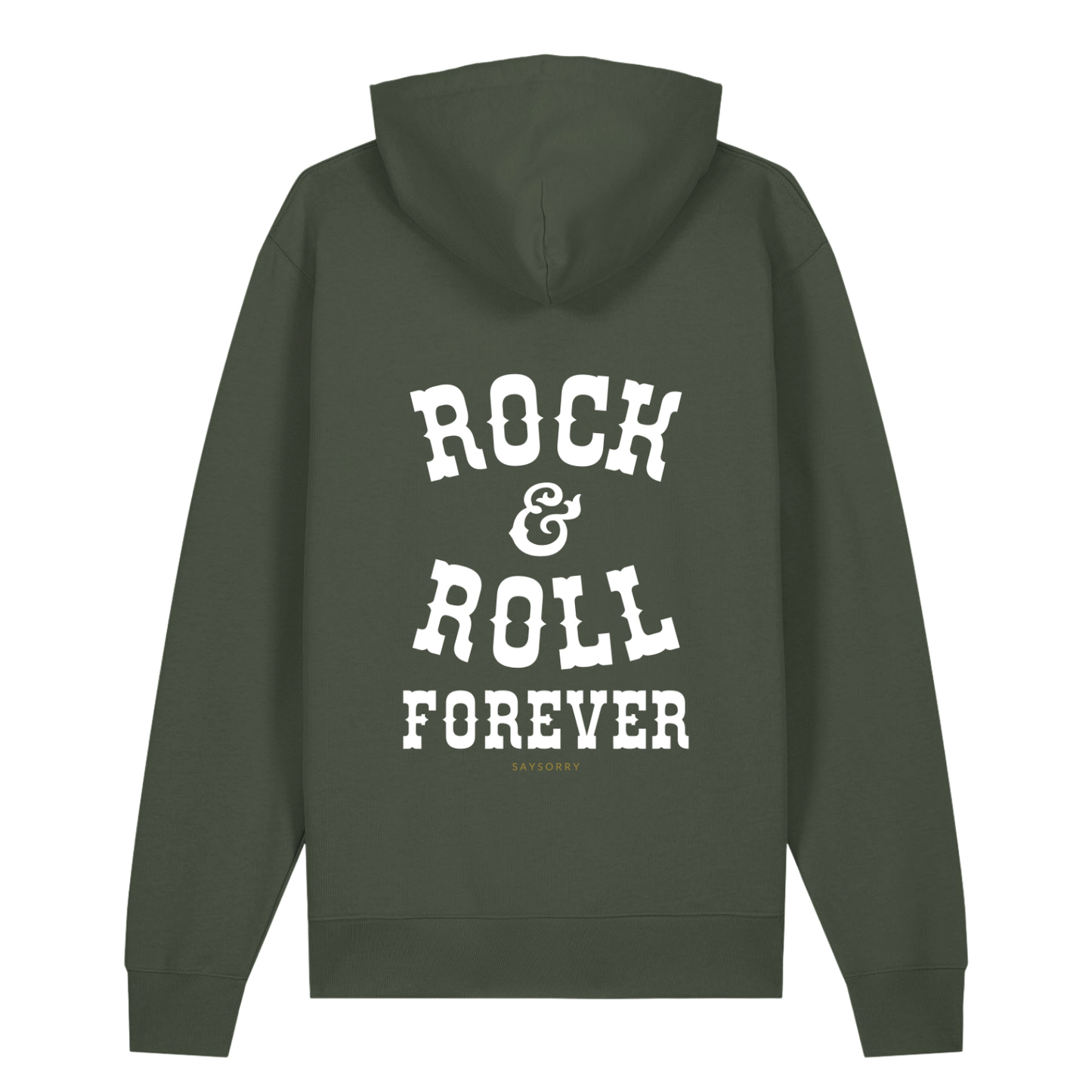 100% Organic unisex Hoodie in vielen Farben »Rock n Roll forever«