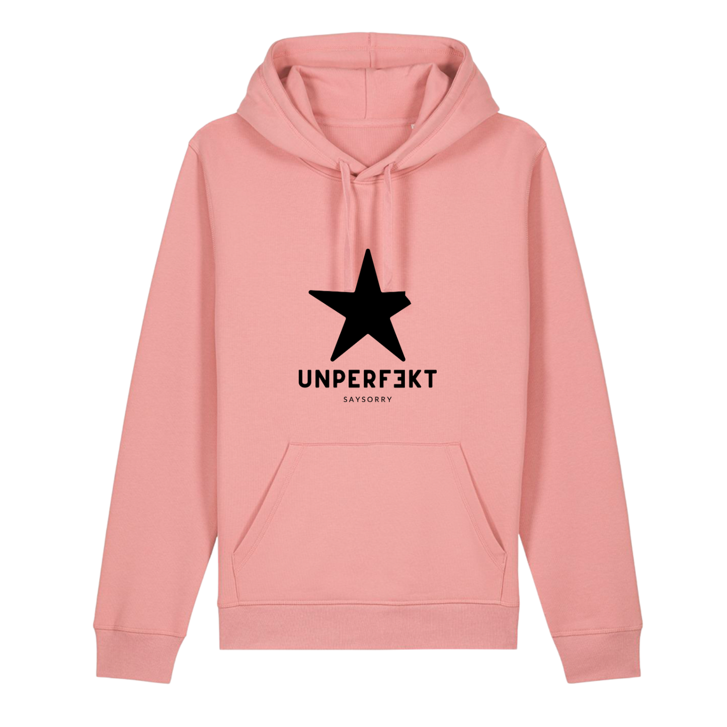 Organic unisex Hoodie in vielen Farben »unperfekt mit großem Stern«