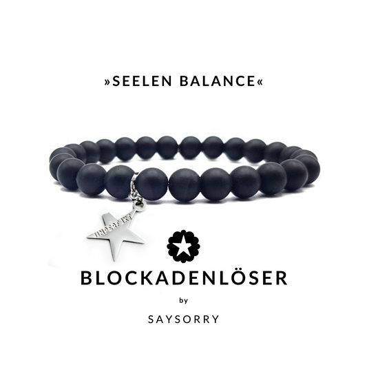 »Seelen-Balance« Armband aus echten Onyx-Perlen