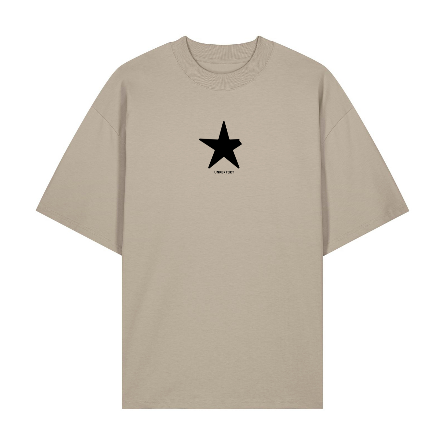 Premium Oversize T-Shirt »Der abgebrochene Stern« Unisex 100% Organic