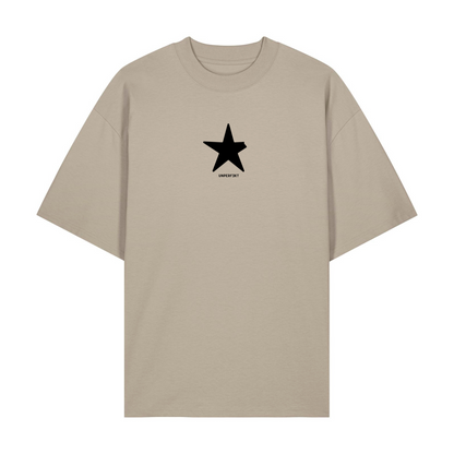Premium Oversize T-Shirt »Der abgebrochene Stern« Unisex 100% Organic