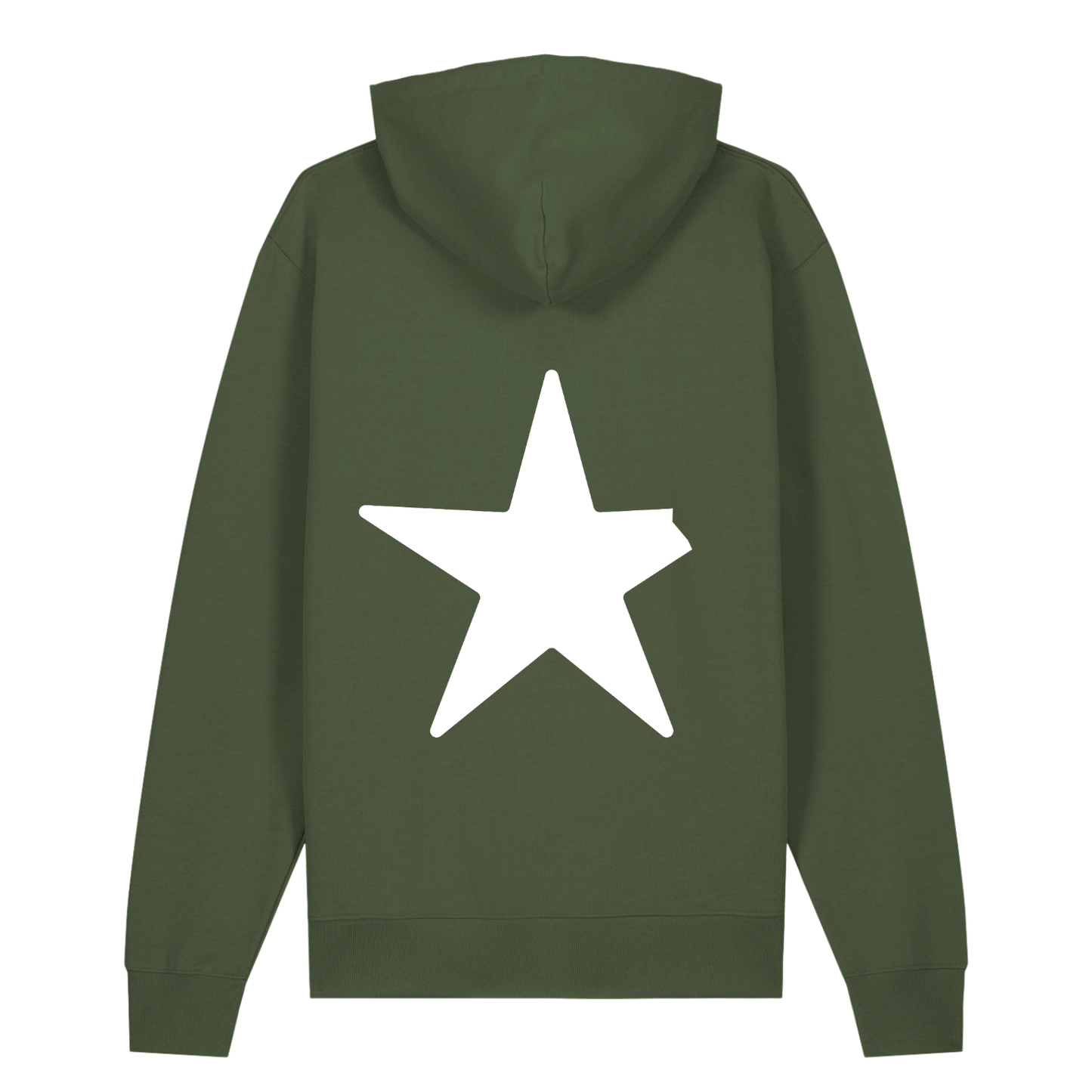 100% Organic unisex Hoodie in vielen Farben »Nur der abgebrochene Stern« hochwertig bedruckt