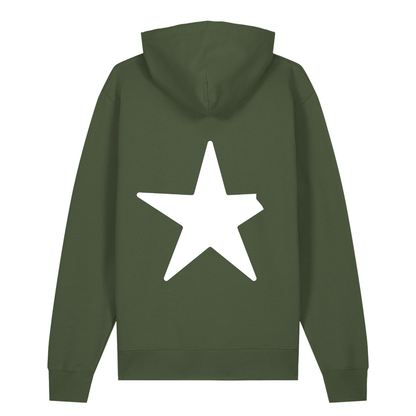 100% Organic unisex Hoodie in vielen Farben »Nur der abgebrochene Stern« hochwertig bedruckt