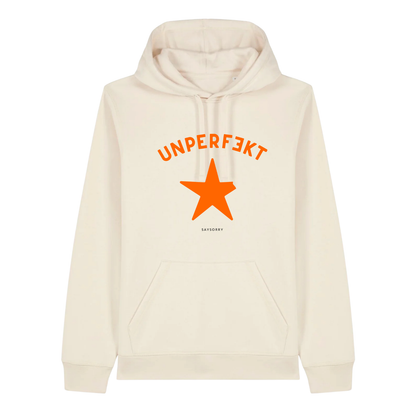 100% Organic unisex Hoodie »Unperfekt in Orange«