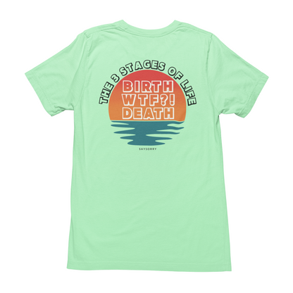 100% Organic Herren Shirt »The 3 Stages Of Life«
