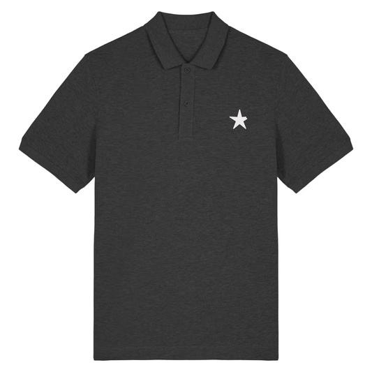 100% Organic Herren Polo-Shirt »The Broken Star« hochwertig bestickt