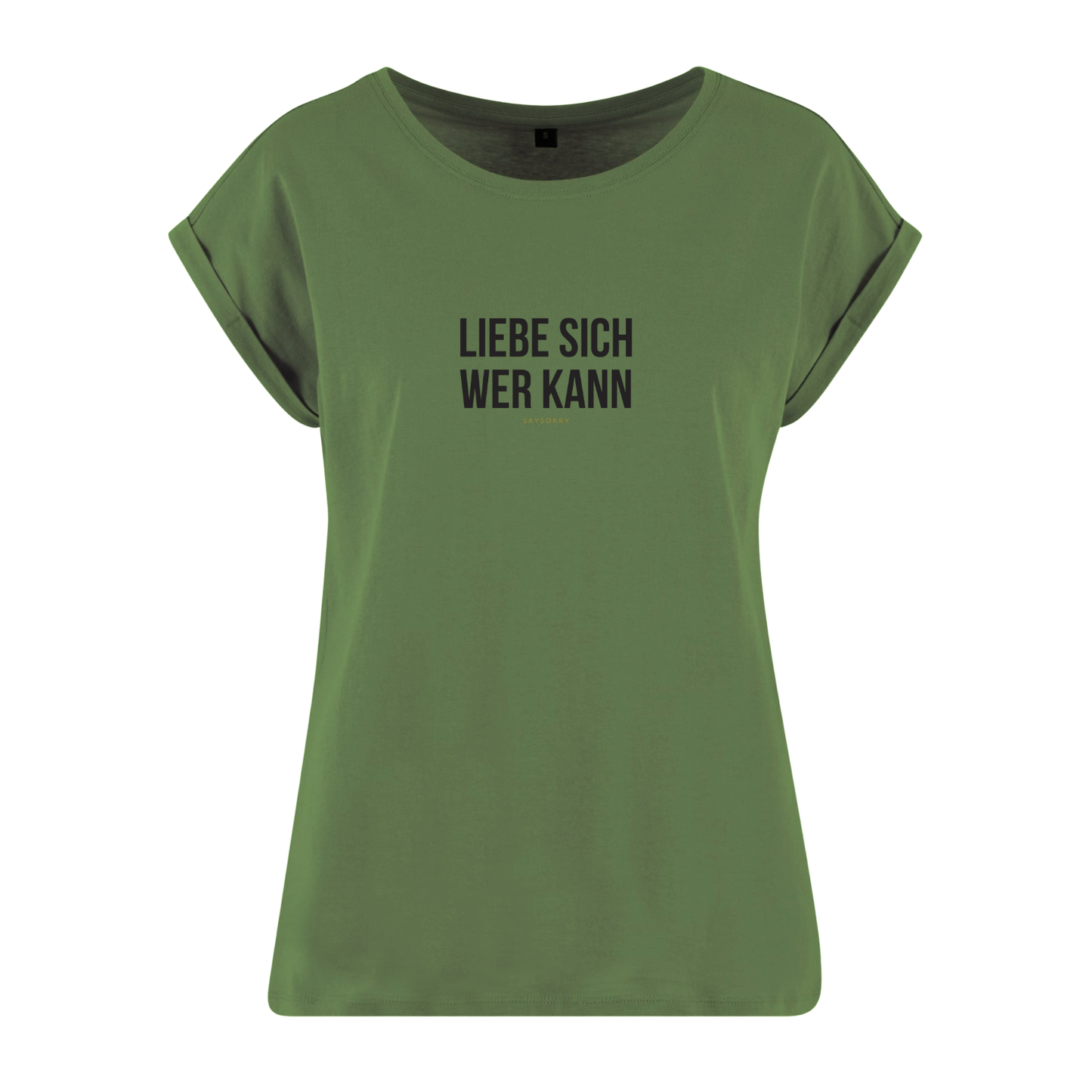 Organic Alle-Größen-Shirt »Liebe sich wer kann«