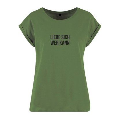Organic Alle-Größen-Shirt »Liebe sich wer kann«