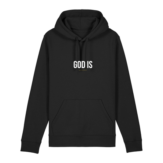 100% Organic unisex Hoodie »God is«