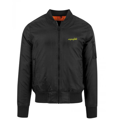 Classic Bomberjacket »Unperfekt ist Neon« hochwertig bestickt