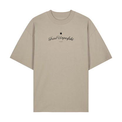 Premium Unisex Oversize T-Shirt »Frau Unperfekt« Unisex 100% Organic