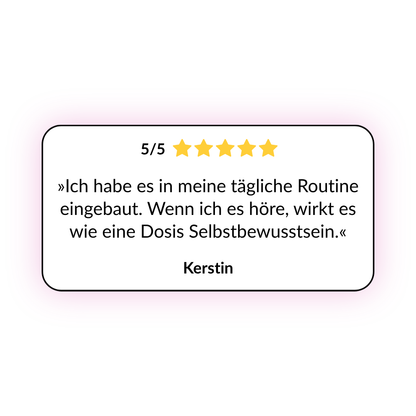 »Selbstzweifel auflösen« Audio-Kurs gesprochen von der Sängerin Gesche
