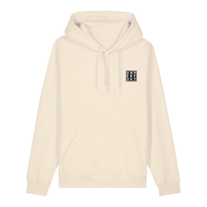 100% Organic unisex Hoodie »No to Racism« vorne bestickt, hinten bedruckt