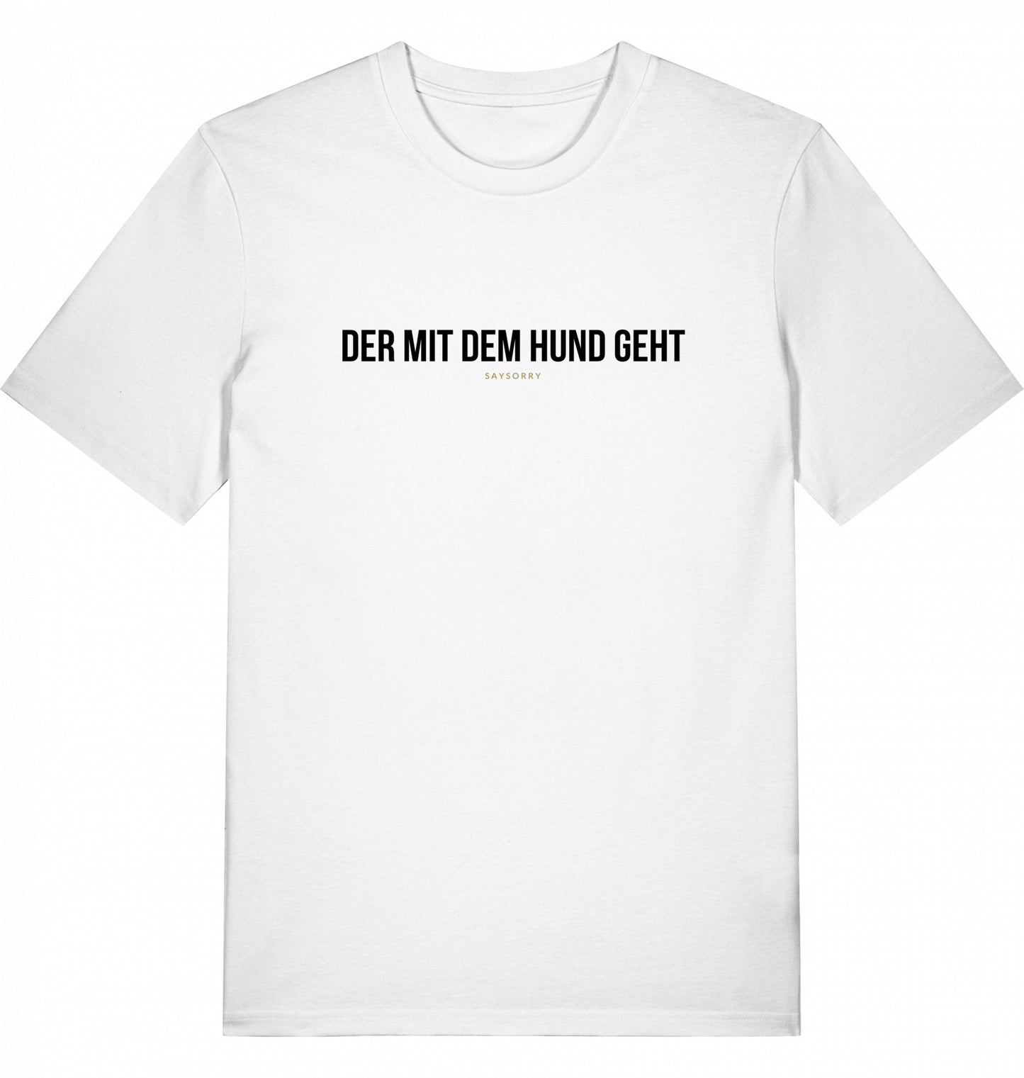 100% Organic Herren Shirt »Der mit dem Hund geht«